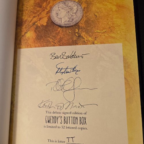 Richard Chizmar & Stephen King Gwendy's Button Box Signed Limited Letter TT