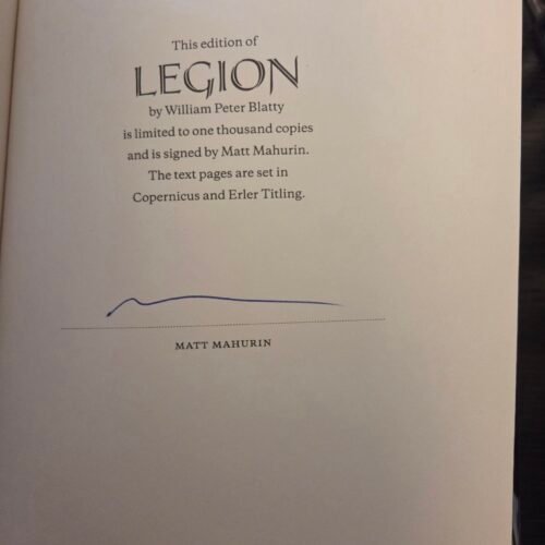 Legion Artist Edition Signed