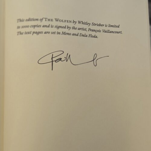 The Wolfen Suntup Artist Edition Signed