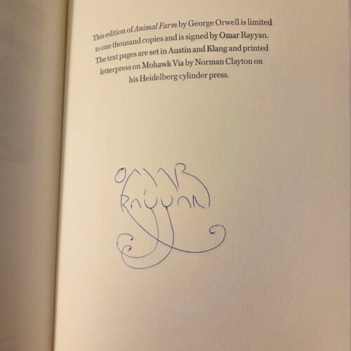 Animal Farm Suntup Artist Edition Signed