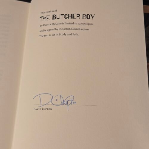 The Butcher Boy Suntup Artist Edition Signed