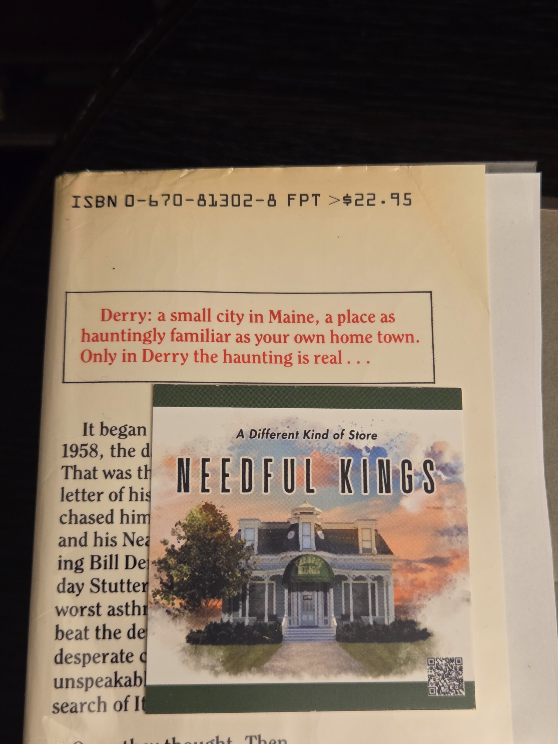 Stephen King IT First Edition / First Printing 🎈