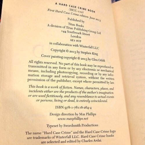 Stephen King Joyland First Edition Paperback