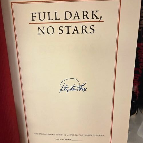 Stephen King Full Dark No Stars CD Signed Limited