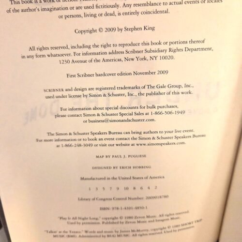 Stephen King Under the Dome First Edition / First Printing