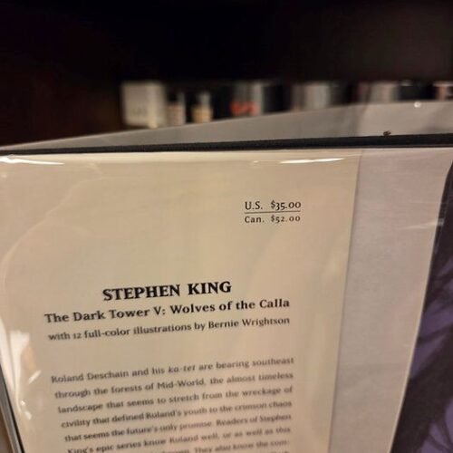 Stephen King The Dark Tower V: Wolves of the Calla First Edition / First Printing