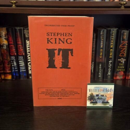 Stephen King — IT Uncorrected Page Proof / Pre‑Publication Edition