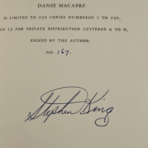 Stephen King — Danse Macabre (Signed Limited Edition #167 / Slipcased)