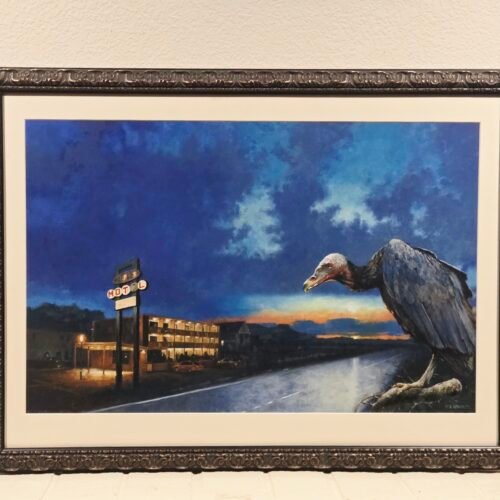 THINNER Original Painting by Les Edwards