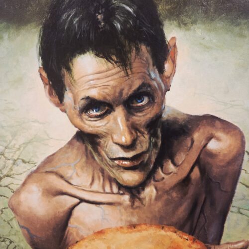 Thinner: The Pie Original Painting by Les Edwards