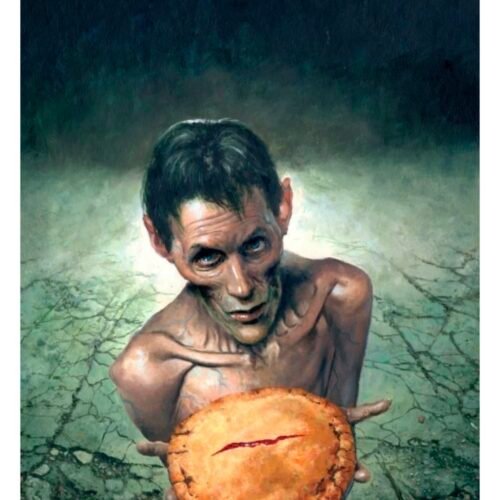 Thinner: The Pie Original Painting by Les Edwards
