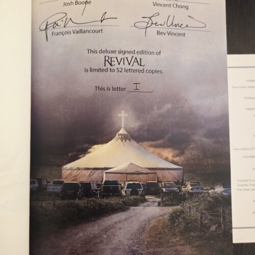 Stephen King Revival Artist Signed Limited Letter I with Matching Art Portfolio