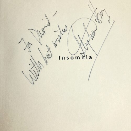 INSOMNIA Inscribed First Edition