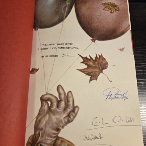 Stephen King IT 25th Anniversary Signed Limited Edition #342