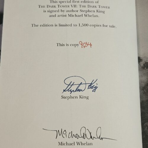 Stephen King The Dark Tower VII: The Dark Tower Grant Signed Limited Edition #904