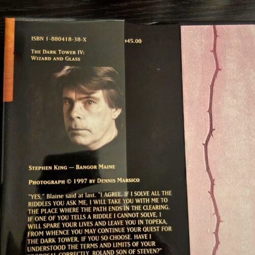 Stephen King The Dark Tower IV: Wizard and Glass First Edition / First Printing with Slipcase