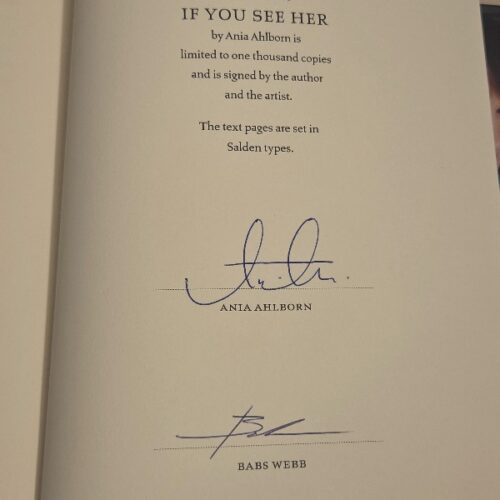 Ania Ahlborn — If You See Her Suntup Editions Classic Signed Edition