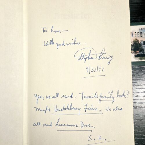 Stephen King — Firestarter Book Club Edition Inscribed