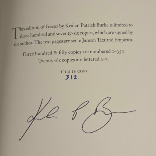 Kealan Patrick Burke Guests – Signed Limited Edition #312 Suntup Editions Slipcased