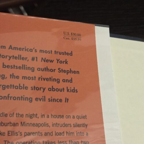 Stephen King – The Institute First Edition / First Printing