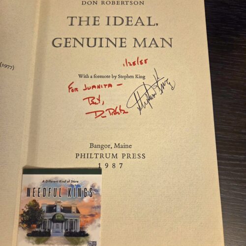 Don Robertson – The Ideal Genuine Man – Signed by Don Robertson & Stephen King