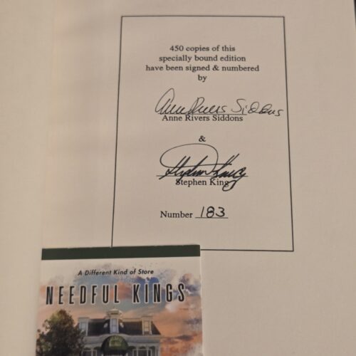 Anne Rivers Siddons – The House Next Door Signed Limited Edition #183 Signed by Anne Rivers Siddons & Stephen King