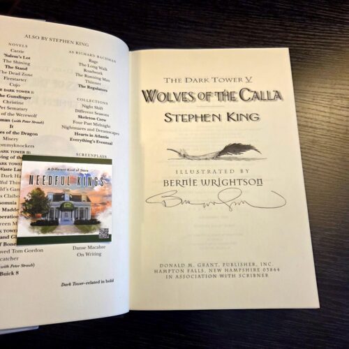 Stephen King The Dark Tower V: Wolves of the Calla First Edition Signed by Bernie Wrightson with Slipcase