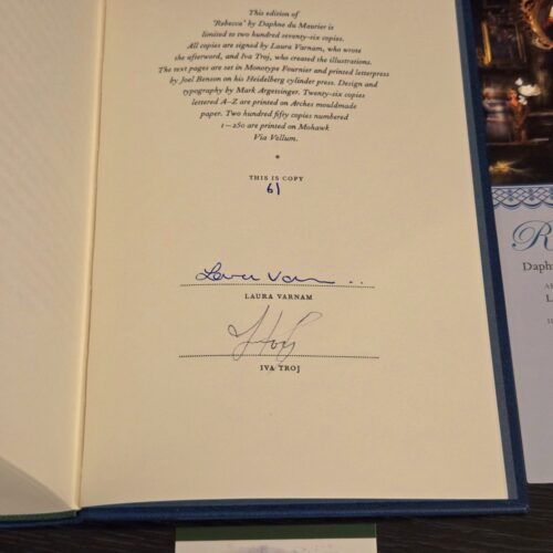 Rebecca by Daphne du Maurier – Suntup Editions Signed Limited Numbered Edition #61