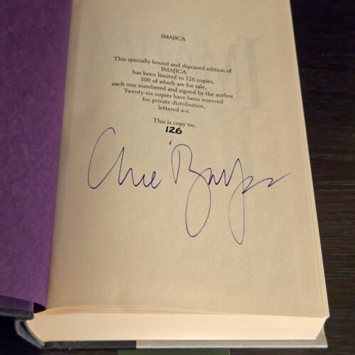 Clive Barker Imajica Signed Limited Edition #126