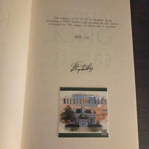 Stephen King 11/22/63 UK Hodder & Stoughton Collector's Limited Set #608/700 with DVD
