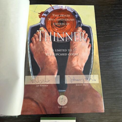 Stephen King as Richard Bachman's Thinner PS Publishing Signed Limited Edition #178