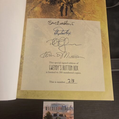 Richard Chizmar & Stephen King Gwendy's Button Box Signed Limited Edition #218